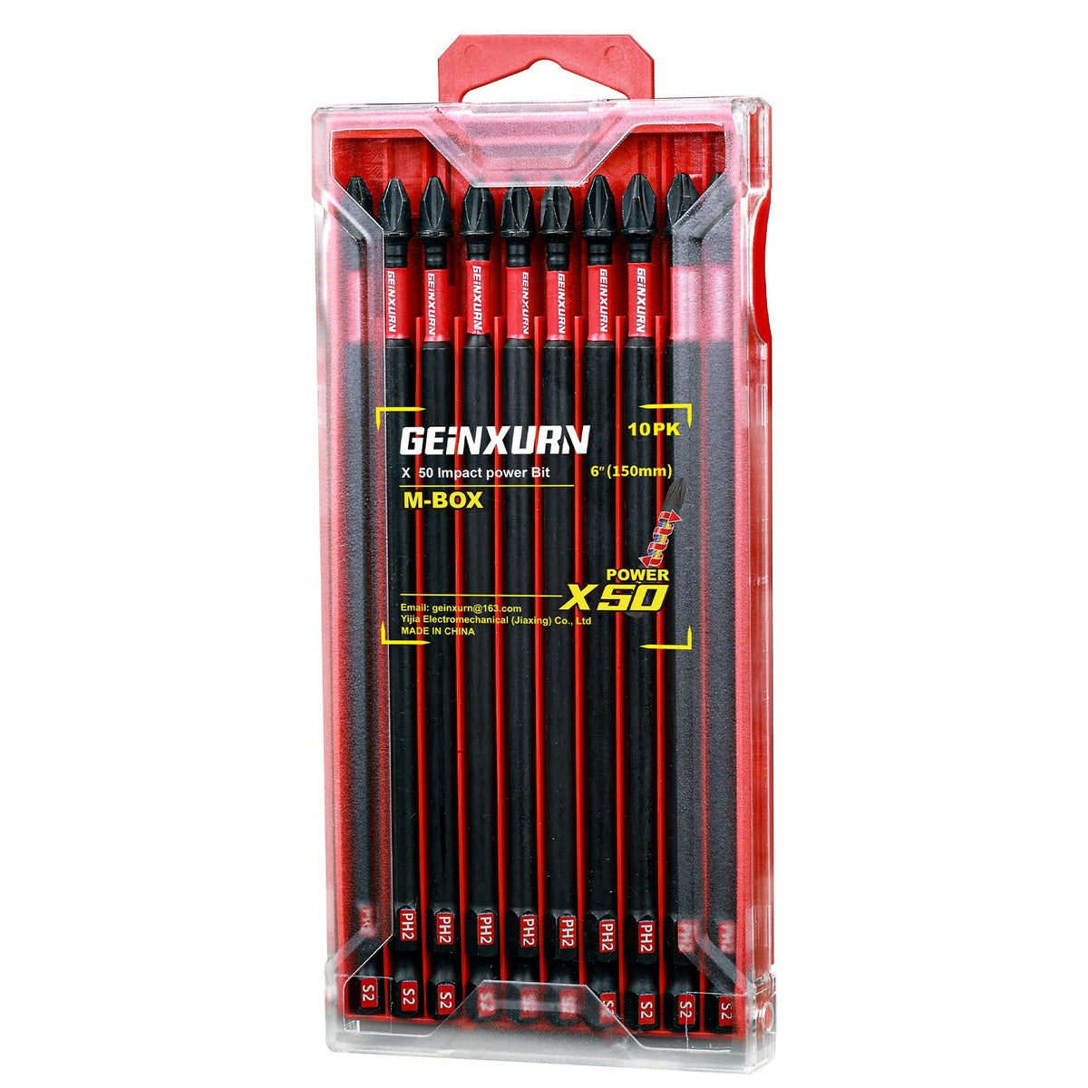 Geinxurn precision head PH2 bits lock screws securely to prevent slipping