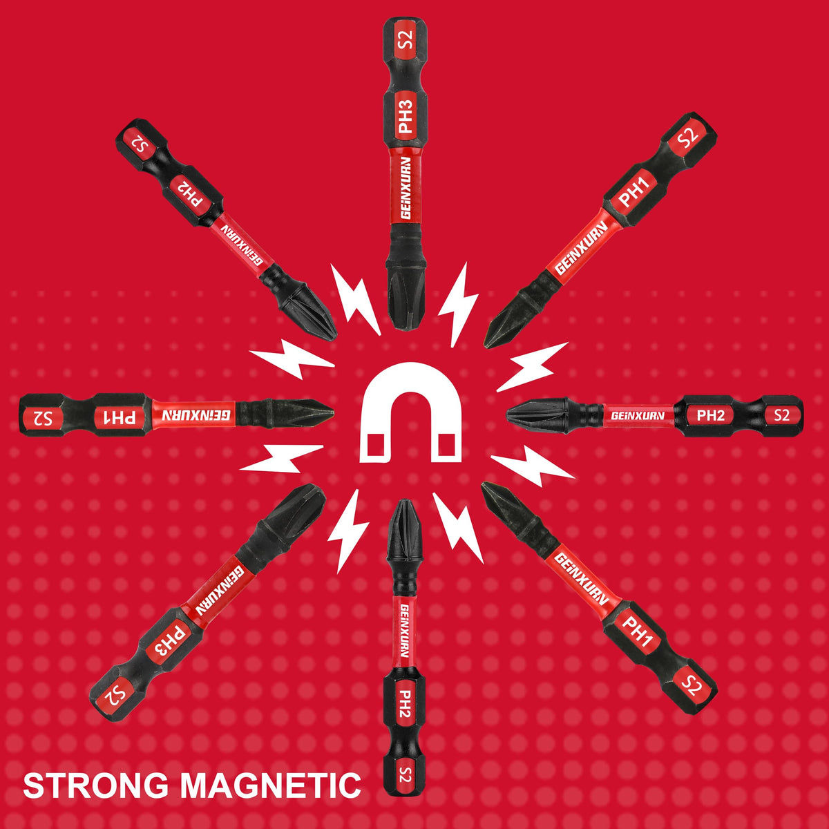 GEINXURN precision-machined tip ensures accurate screw engagement.