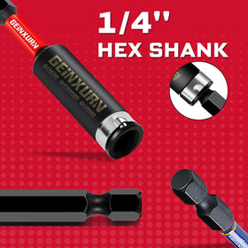 Geinxurn quad hex shank 25mm; ideal reach in tight spaces.
