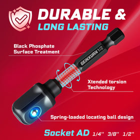 GEINXURN ratchet screwdriver handle enables comfortable, quick turning.