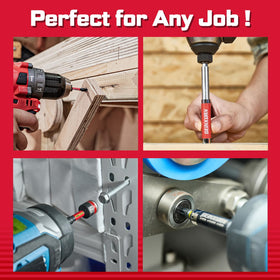 Geinxurn red storage box case organizes tools at home or job site.