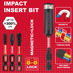 GEINXURN S2 alloy steel bits offer durable, impact-ready performance.
