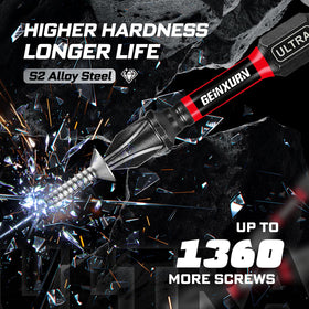 Geinxurn S2 alloy steel bits deliver durable performance.