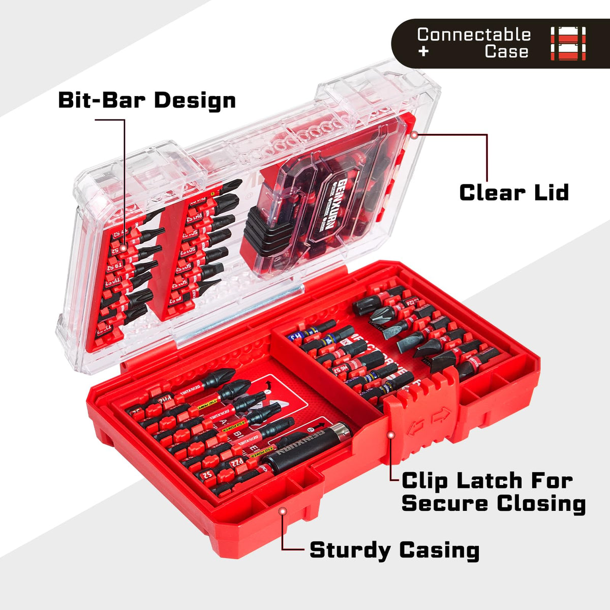 Geinxurn S2 alloy steel bits for durable, long-lasting use