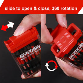 Geinxurn S2 steel bits provide hardness and toughness for long use.