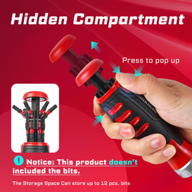 GEINXURN strong magnetic suction head helps attach nuts and screws.