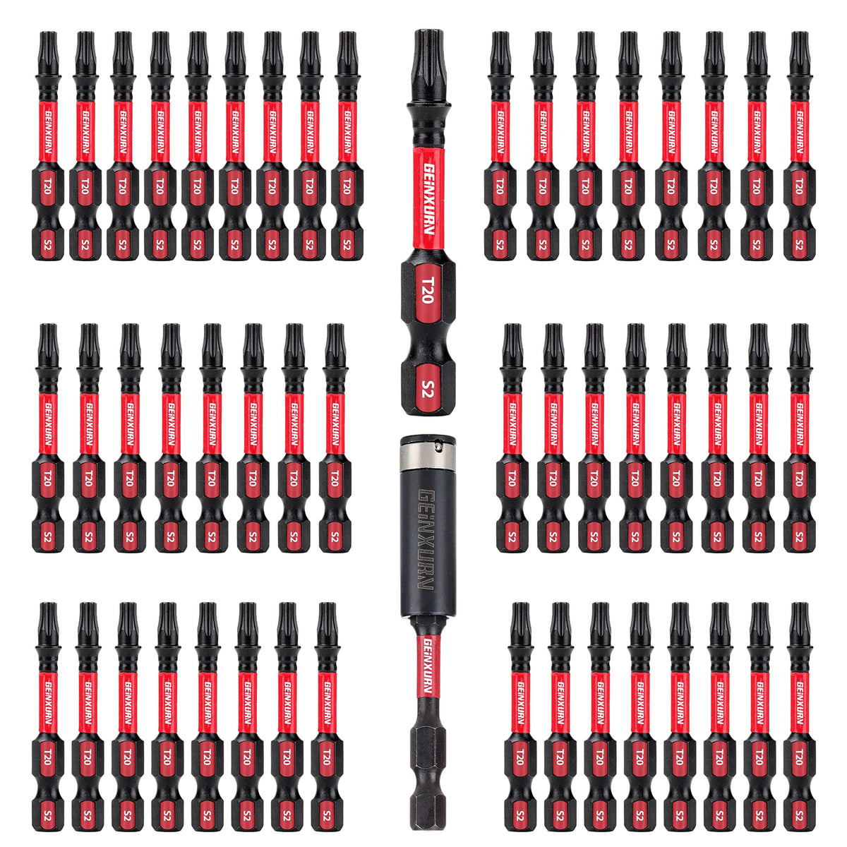 GEINXURN T20 2in impact bit—durable magnetic tips speed up screw driving.