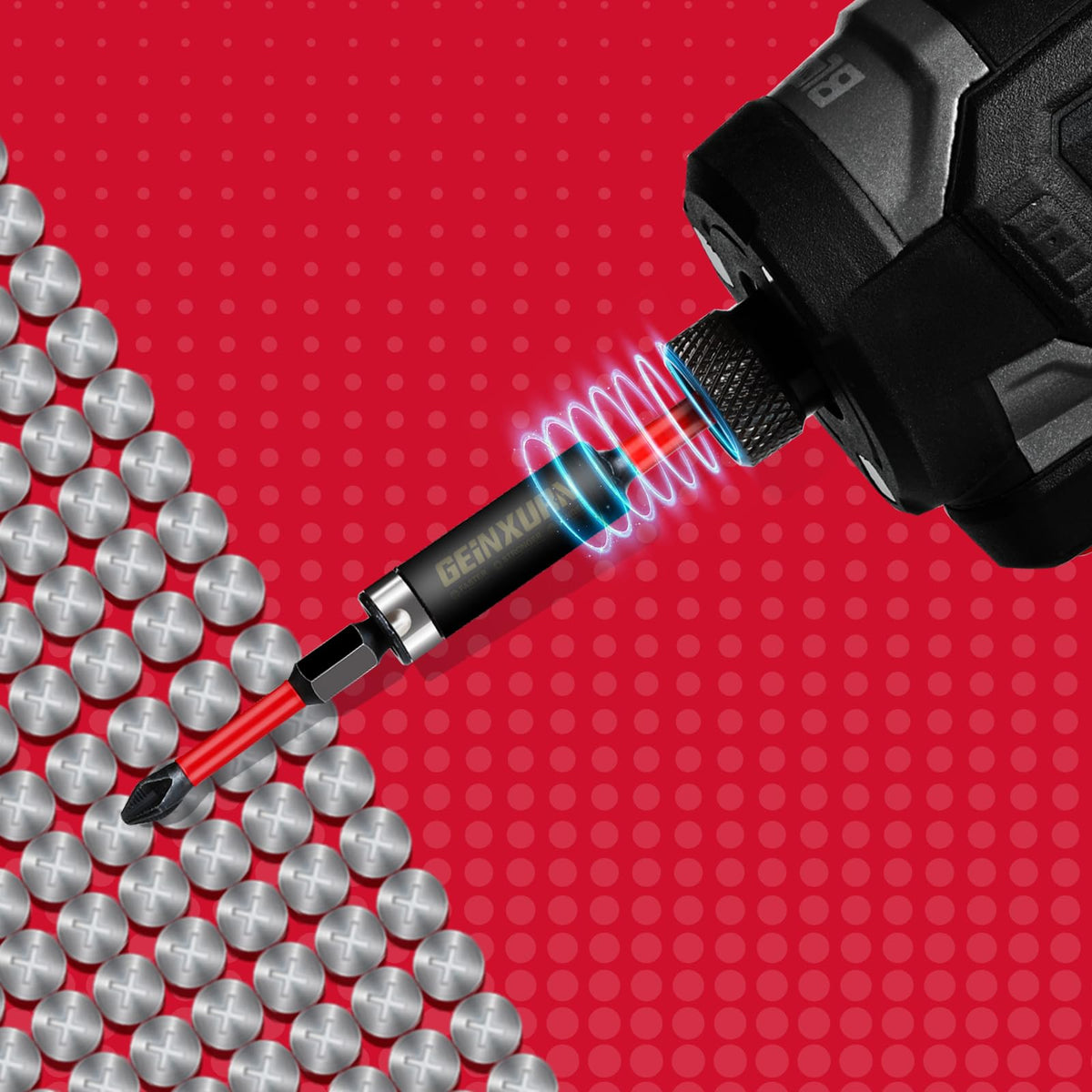 Geinxurn torsion zone design absorbs peaks to lower breakage risk during impact cuts.