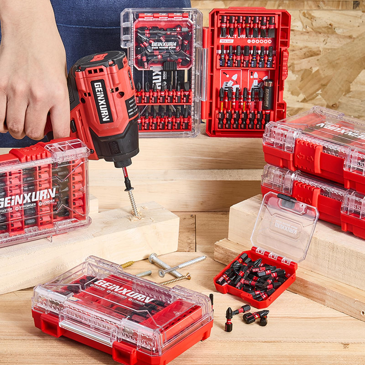 GEINXURN ideal for on-site tasks with quick bit changes.