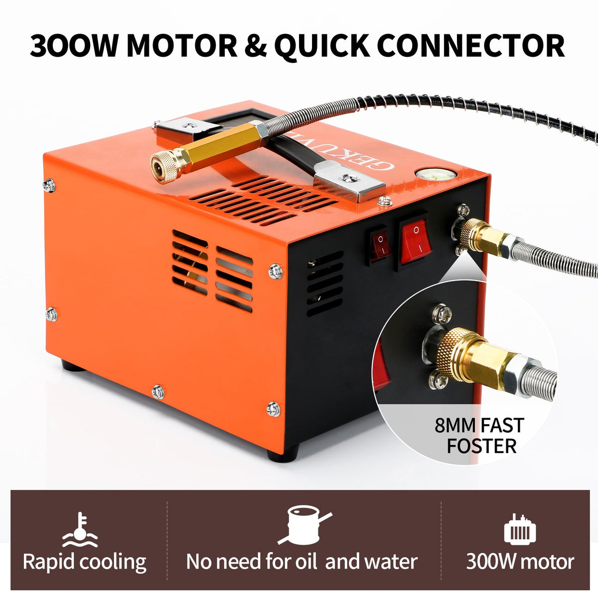 GEKUVIX built‑in cooling fan keeps performance cool during use.