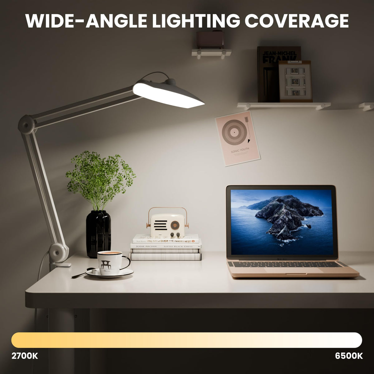 Gelpal dimming controls offering precise brightness for tasks and relaxing moments