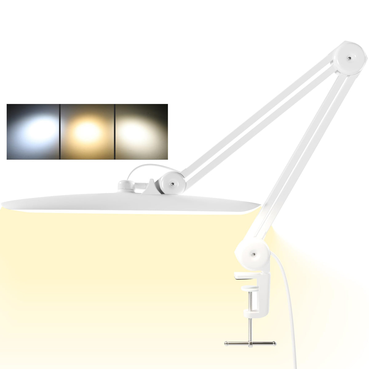 Gelpal 3000 Lumens lamp head close-up showing bright adjustable light for detailed work
