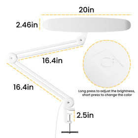 Gelpal light modes displaying warm to cool options for reading and detail work