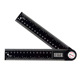 GemRed 82305 aluminum digital angle finder protractor front view with crisp display for precise readings
