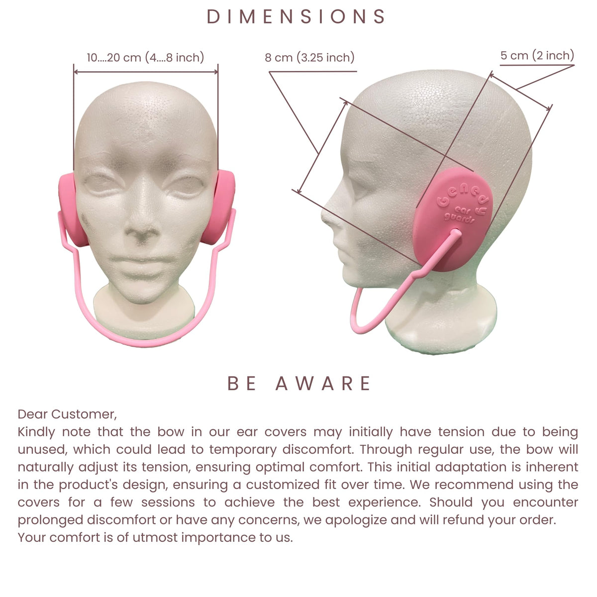 Genedy ear covers are compact and travel-friendly for on-the-go use
