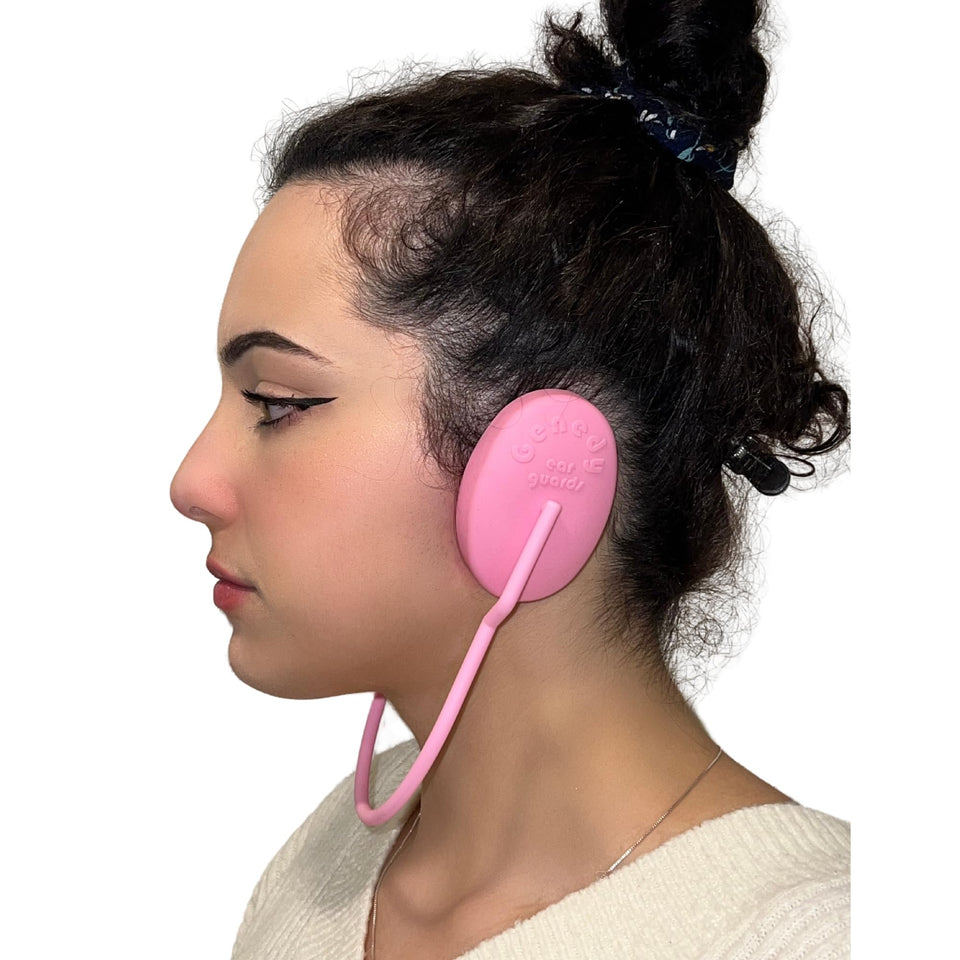 Genedy ear covers protecting ears from water during shower