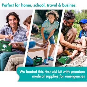 General Medi 210-piece medical supplies kit covers essentials for home travel and workplace