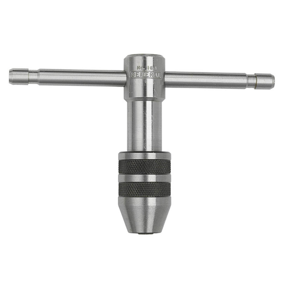 General Tools 164 plain tap wrench front view with self-centering jaws for accurate threading.