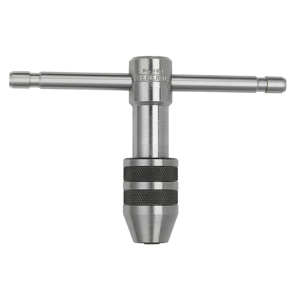 General Tools 164 plain tap wrench front view with self-centering jaws for accurate threading.