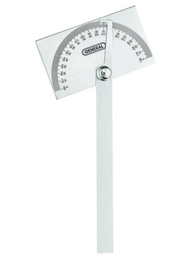 General Tools Angle Protractor with 6-inch arm for precise bevel setup.