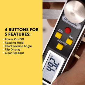 General Tools locking screw secures angles for easy transfer to layouts