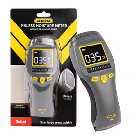 General Tools MM8 moisture meter with a clear LCD readout for easy monitoring.