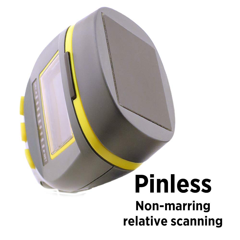 General Tools MM9 backlit display shows real-time moisture for easy interpretation.