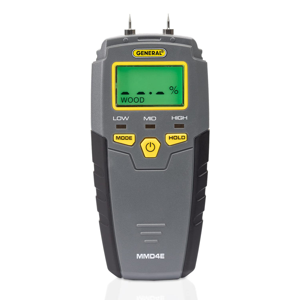 General Tools MMD4E digital moisture meter front view for quick on-site moisture checks