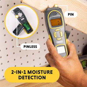 General Tools MMH800 pin sensors setup allows precise spot testing.