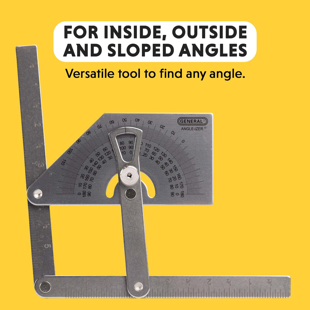 General Tools stainless steel build resists corrosion for durable use.