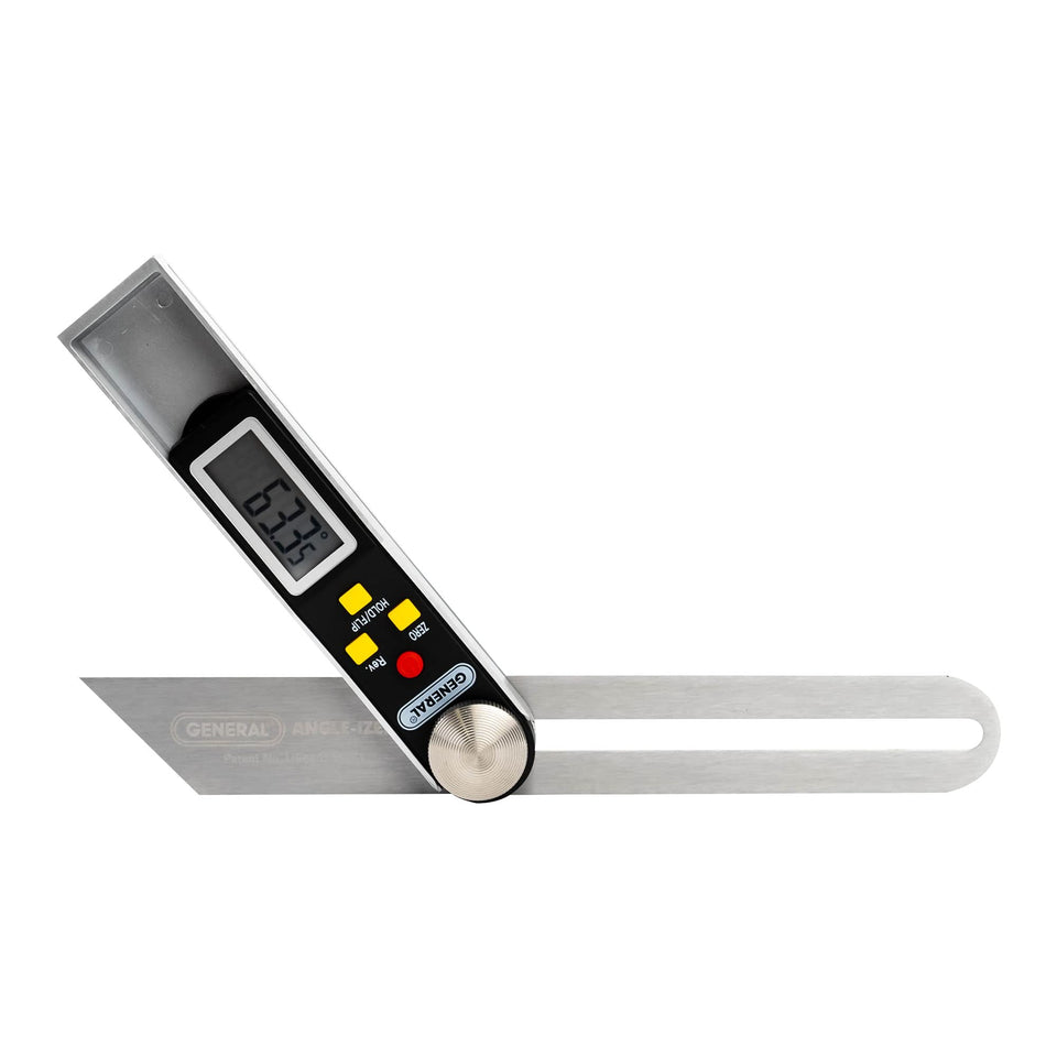 General Tools digital angle finder with LCD display for precise cabinetry layouts