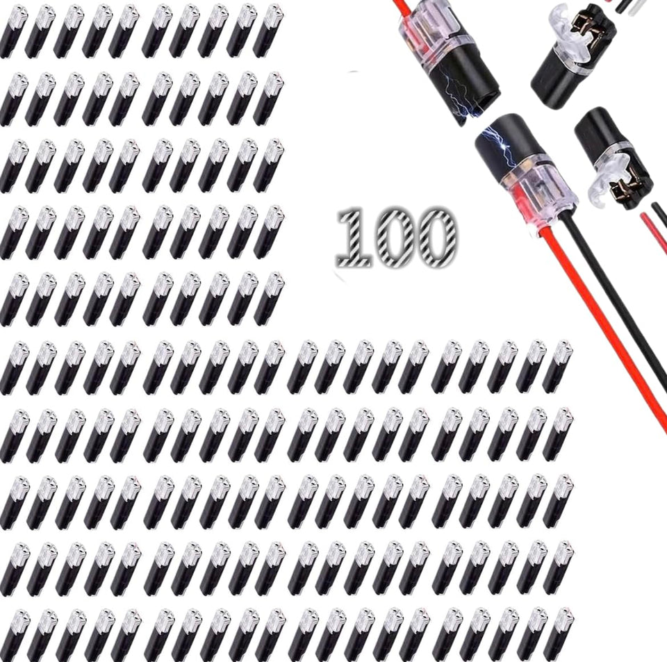 Generic 2-pin locking buckle connector for LED strip lights provides secure, tool-free connections.