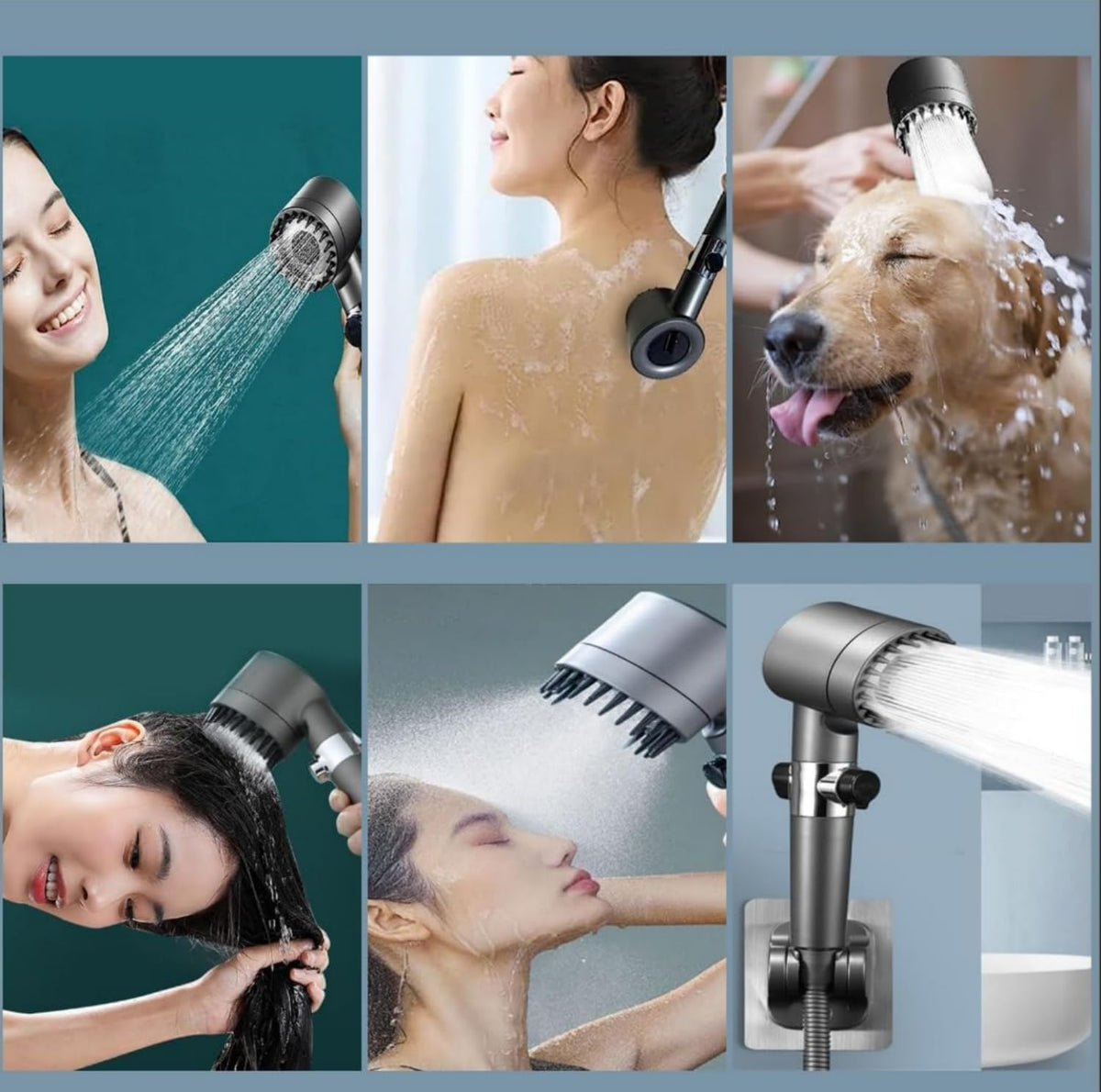 Generic 2025 Filtered Showerhead highlights high-pressure design for strong water flow.