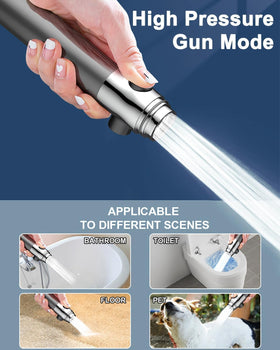 Generic 2025 Filtered Showerhead with a 1.5m hose for flexible setup.