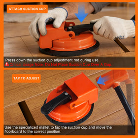 Generic 2026 Floor Gap Fixer Tool's compact orange design fits tight spaces.