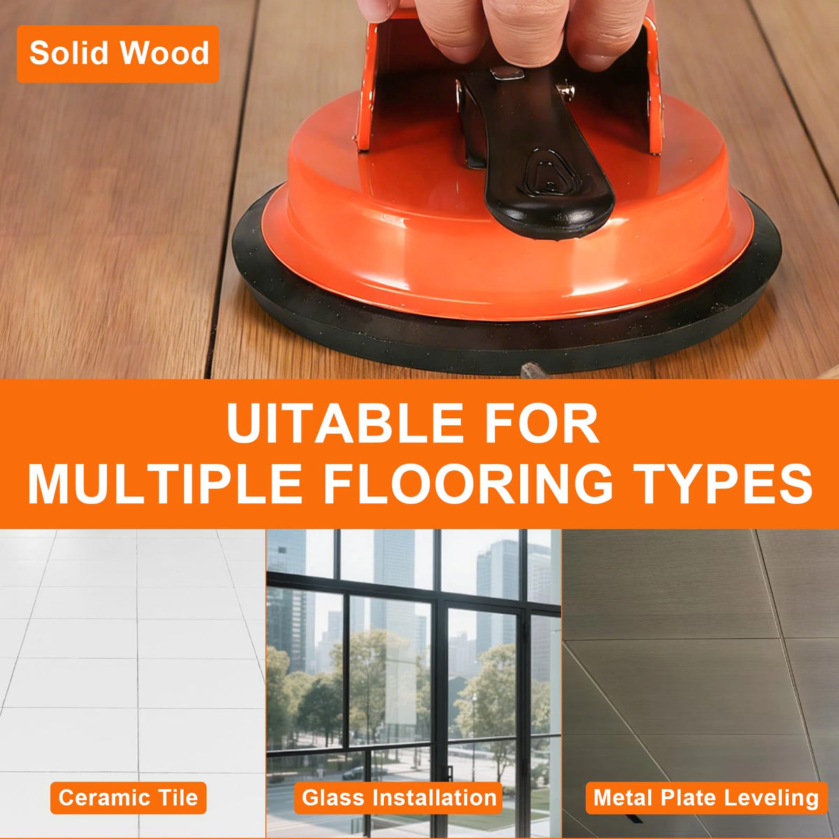 Generic 2026 Floor Gap Fixer Tool features scratch-free rubber cup protecting floors during repair.