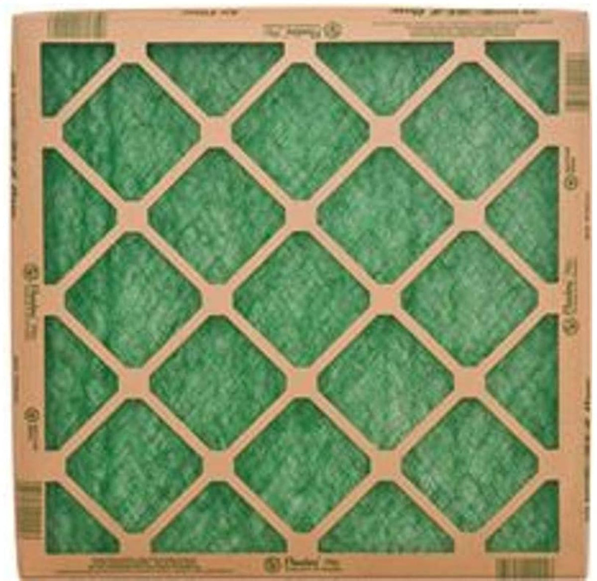Generic 20x20x1 fiberglass air filter front view for quick, easy replacements.