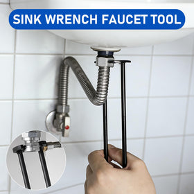 Generic 2Pcs Wrench set simplifies faucet installation and pipe maintenance.