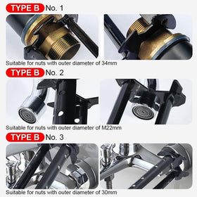 Generic 2Pcs Portable Plumbing Tool stores easily in a toolbox.