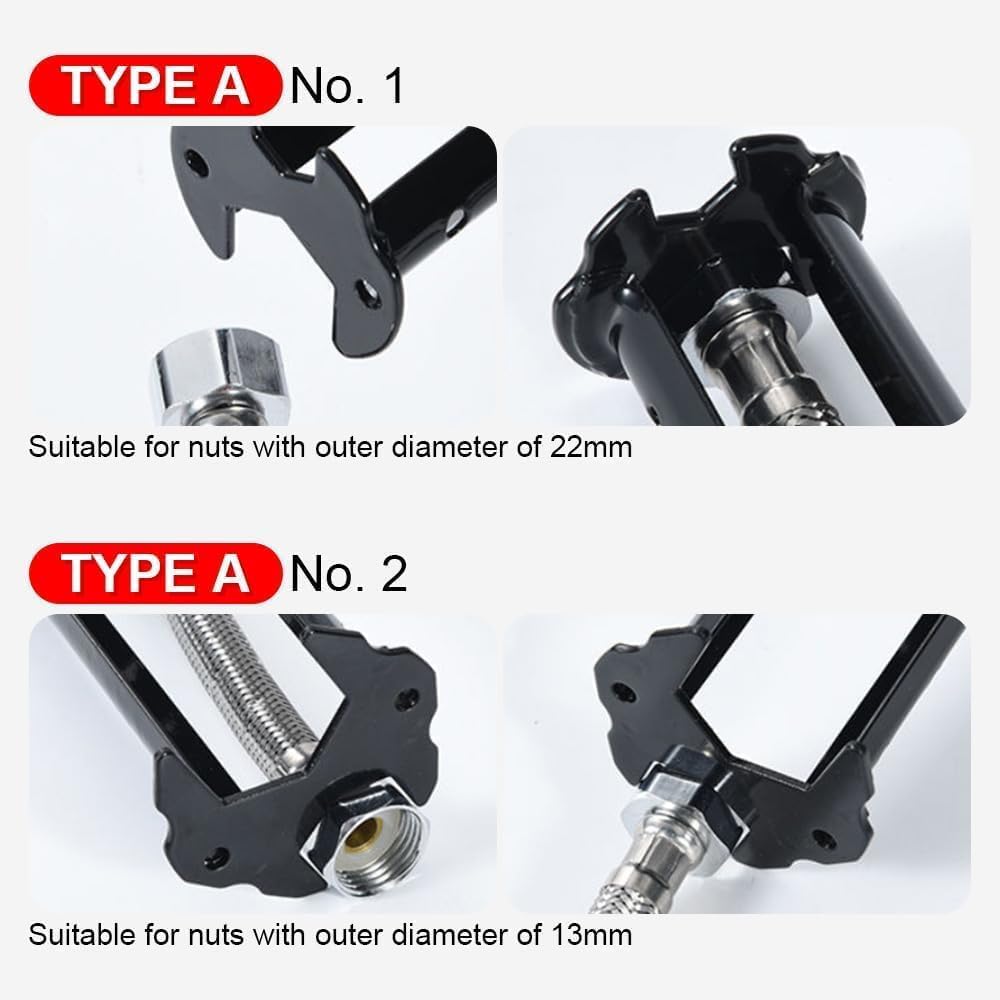 Generic 2Pcs Multifunctional Sink Wrench built from wear-resistant alloy for durability.