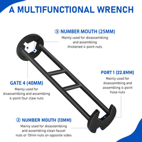 Generic 2Pcs Wrench set demonstrates compact, portable plumbing kit for on-site jobs.