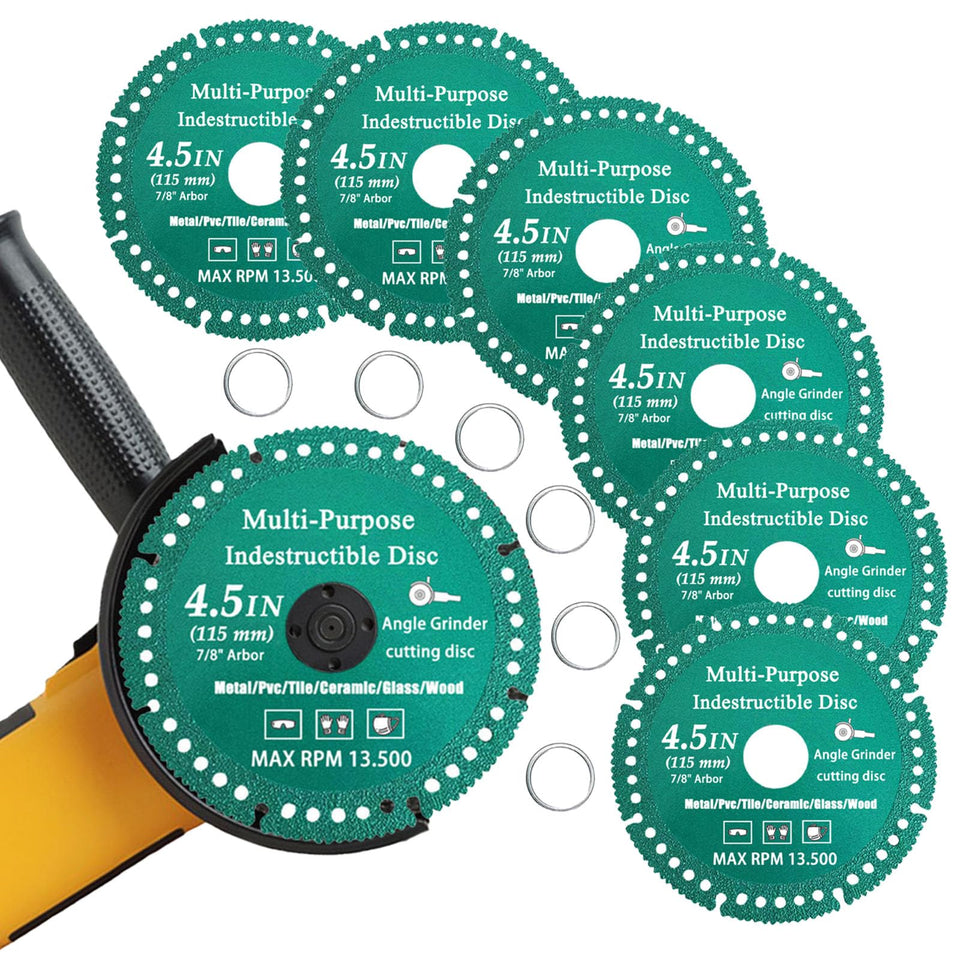 Generic 6-pack indestructible disc front view for versatile grinding tasks.