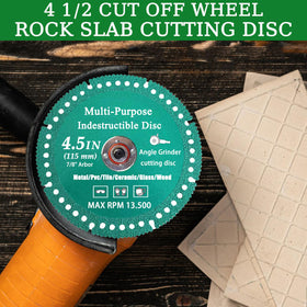 Generic 7-8 arbor universal fit demonstrates compatibility with standard grinders.