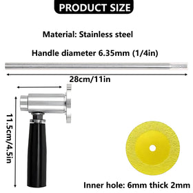 Generic 1/4-inch hex shank compatibility for easy impact driver use.