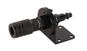 Generic Air Coupler Mount Black front view shows sturdy aluminum construction.