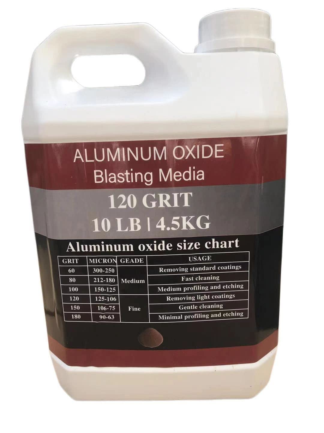 Generic Aluminum Oxide 120 Grit pile for versatile blasting media.