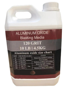 Generic Aluminum Oxide 120 Grit pile for versatile blasting media.