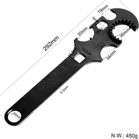 Generic Armorers Wrench measures 12-3 inch for balanced leverage