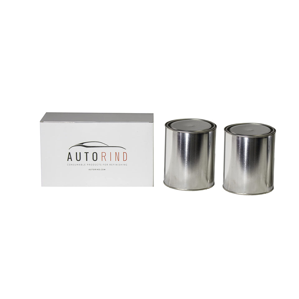 Generic AUTORIND quart paint can with lid for secure storage.