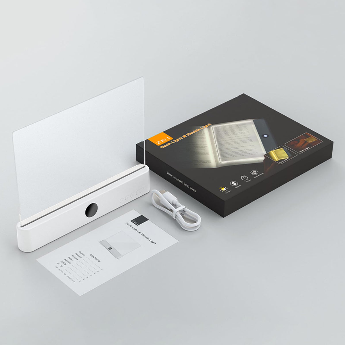 Generic Book Light bookmark design keeps page and light together